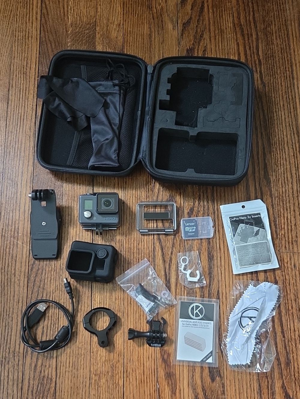 GoPro Accessories Kit with Case - Black
